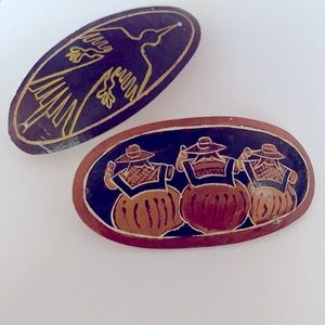 Unique handmade hair barrettes